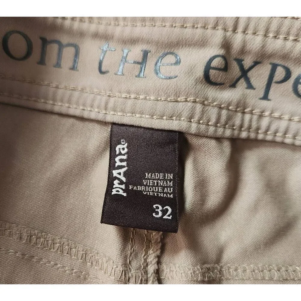 Prana Brion Outdoor Shorts Stretch Size 32